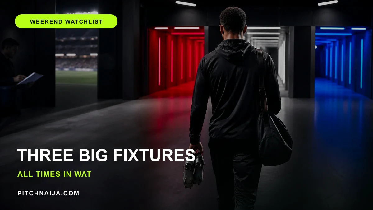 AI editorial illustration representing a Bundesliga weekend match board