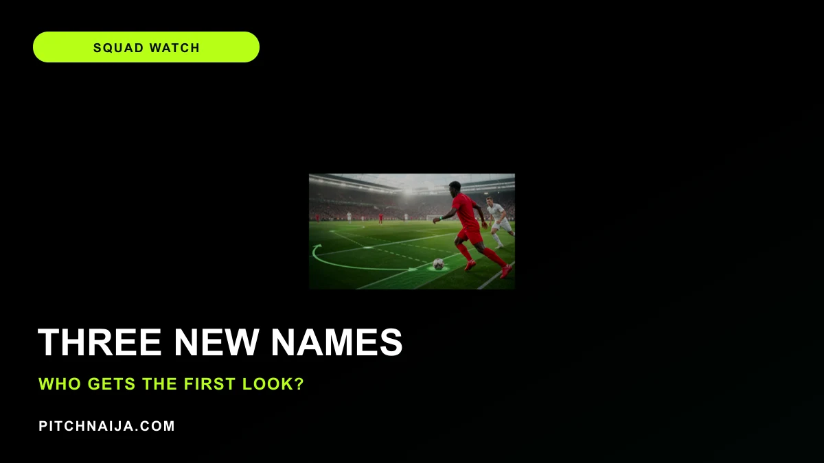 AI editorial football scene representing emerging Nigerian players