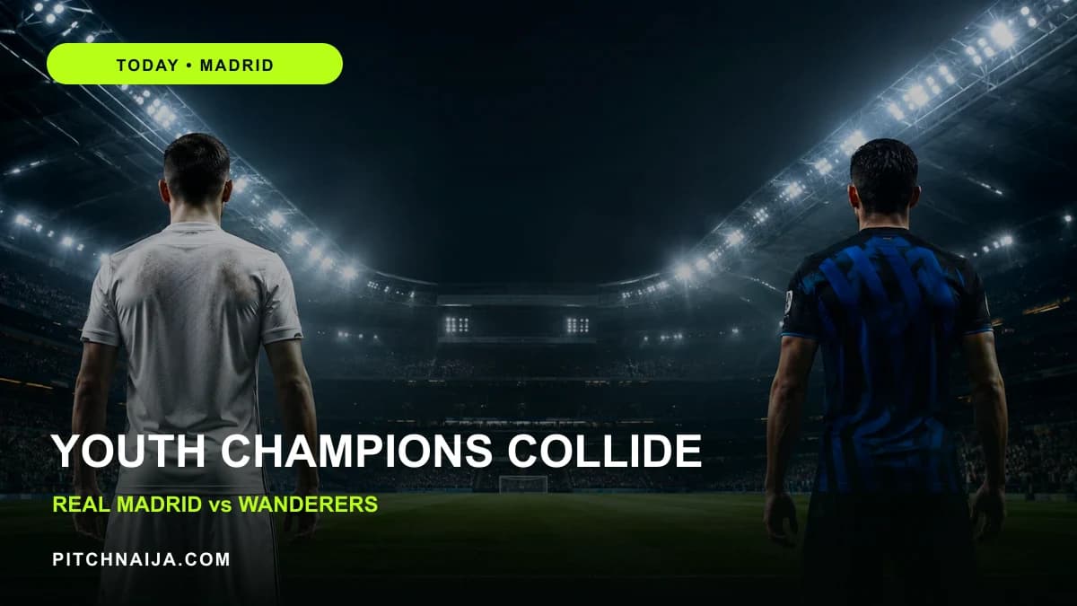 AI editorial scene representing two youth champion teams entering a major stadium