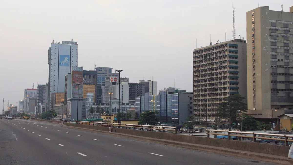Archival Lagos skyline photograph from February 2015.