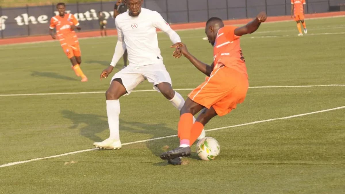 Archive photograph of Akwa United facing Enugu Rangers in the 2021–22 league season; not the MC Alger match.