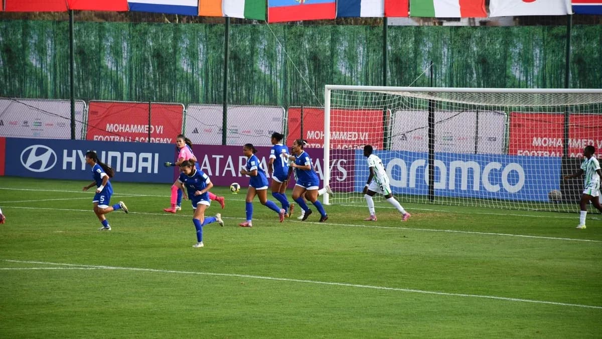 Archive photograph of Samoa–Nigeria at the 2025 U17 Women’s World Cup, not today’s Puerto Rico fixture or current squad portrait.