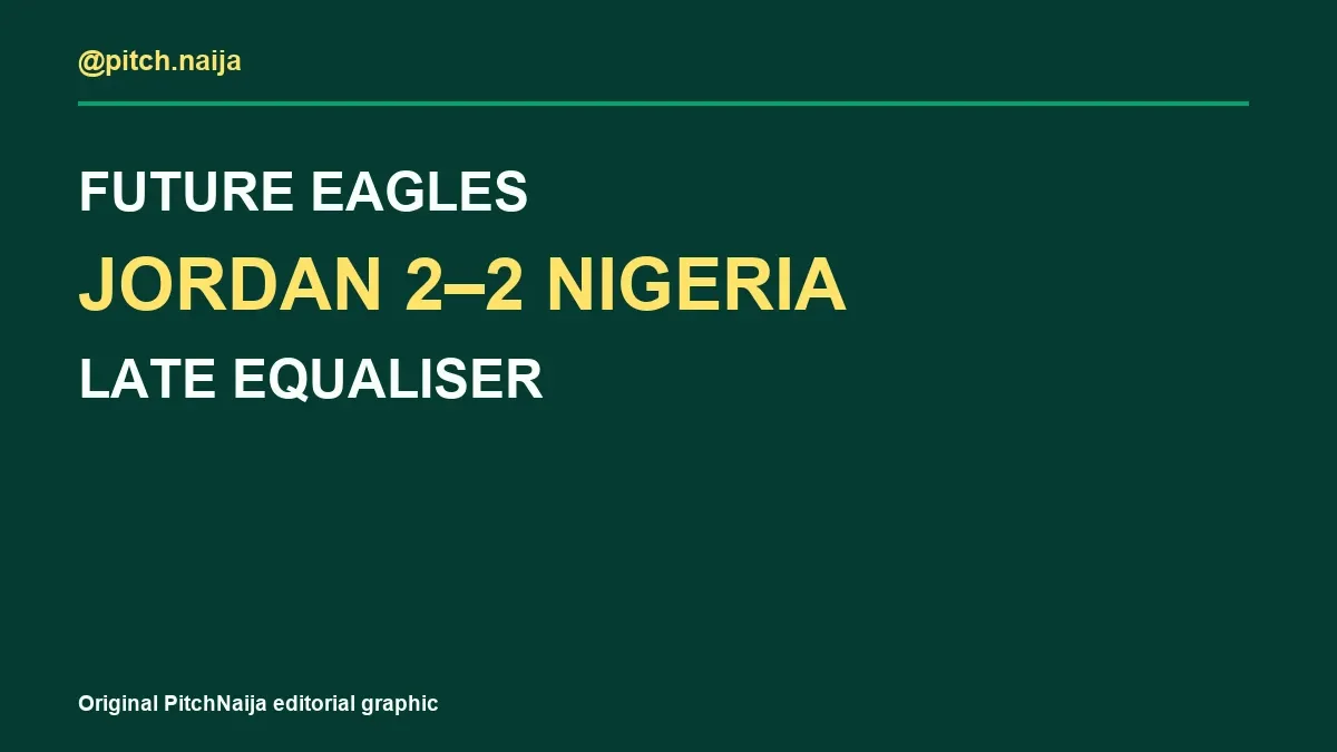 Original PitchNaija editorial diagram showing Future Eagles. Not match photography.