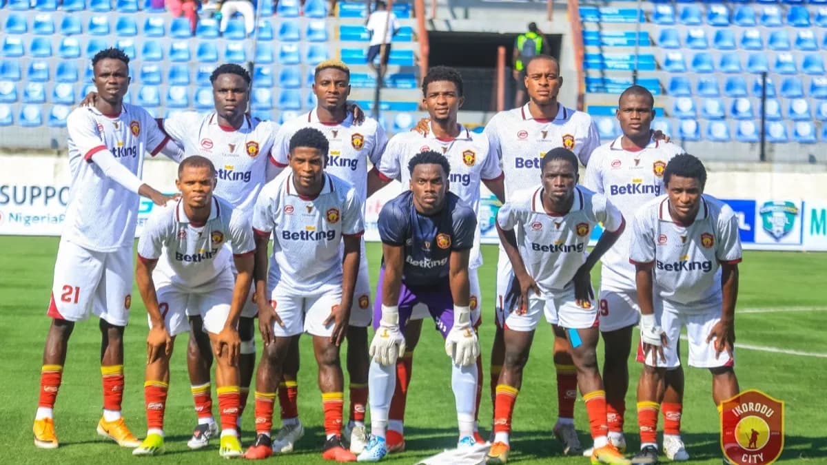 Ikorodu City team photograph from the club website; capture date unverified, not the Doma match lineup.